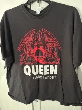 Official Black Queen + Adam Lambert Tour 2014 Graphic Tee 2x